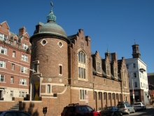 A picture of the Harvard Lampoon castle