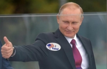 Vladamir with "I Voted" Sticker