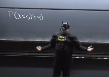 blitzstein in a batman costume