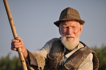 Old man fisherman