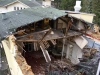 Photo of a collapsing house